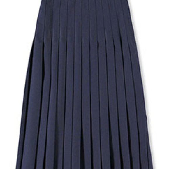 Lands" End Girls full pleated long skirt, black, NWT - Picture 1 of 4
